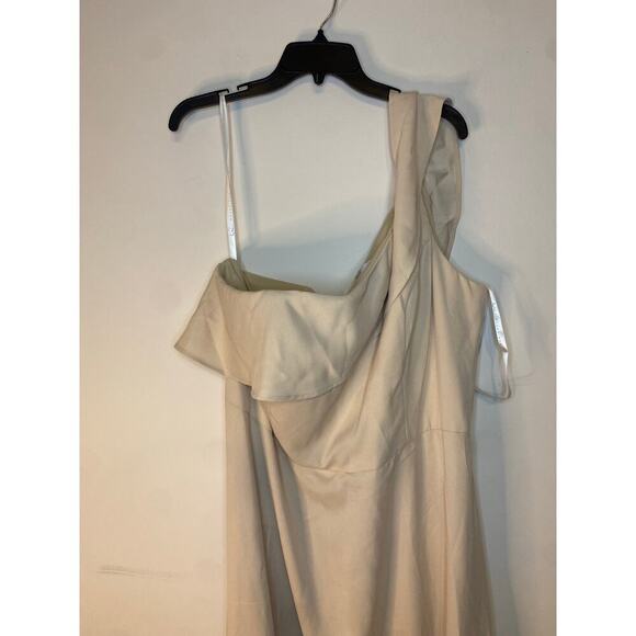 NWT Hailey Paige Occasions Cashmere Off Shoulder Formal Gown Dress Bridesmaid 22 - Picture 4 of 16